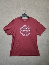 Billabong Core Fit Tee Shirt Mens XXL Burgundy Logo Short Sleeve Cotton NEW - £19.37 GBP