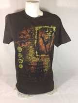 The Karate Kid Men Brown Shirt Size M  100%cotton Made In Honduras Bin58#28 - £12.41 GBP