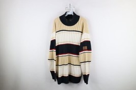 Vtg 90s Southpole Mens XL Distressed Baggy Chunky Ribbed Knit Mock Neck Sweater - £45.83 GBP