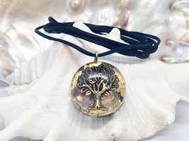 Tree Of Life Magick Orgone Pendant| Motivation| Happiness| Protection| Amethyst - £17.92 GBP
