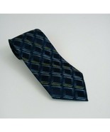 Pierre Cardin Blue &amp; Green Tie With 3D Squares Design - $279.34 MXN