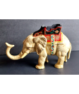 White Elephant Antique HUBLEY Pull Tail Cast Iron Mechanical Bank - £273.79 GBP