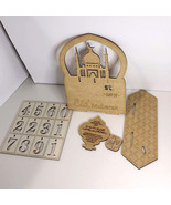 Ramadan Calendar Mubarak Countdown Eid Party Decoration DIY Wooden Ornam... - £7.49 GBP