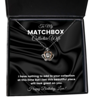 Necklace Birthday Present For Matchbox Collector Wife - Jewelry Crown Pendant  - £39.27 GBP