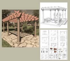 Pergola Plans: Enhancing Your Landscape: A Stunning and Durable Pergola - £50.99 GBP