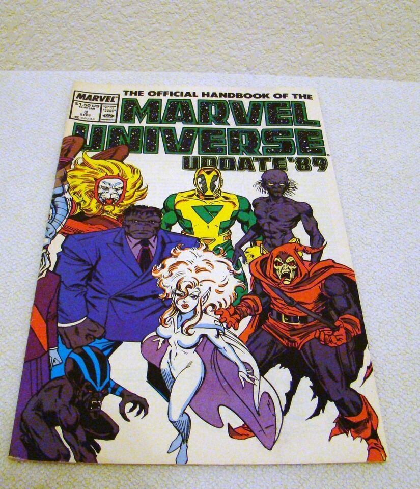 Marvel Comics #3 September 1989 The Official Handbook of the Marvel Universe - £3.19 GBP