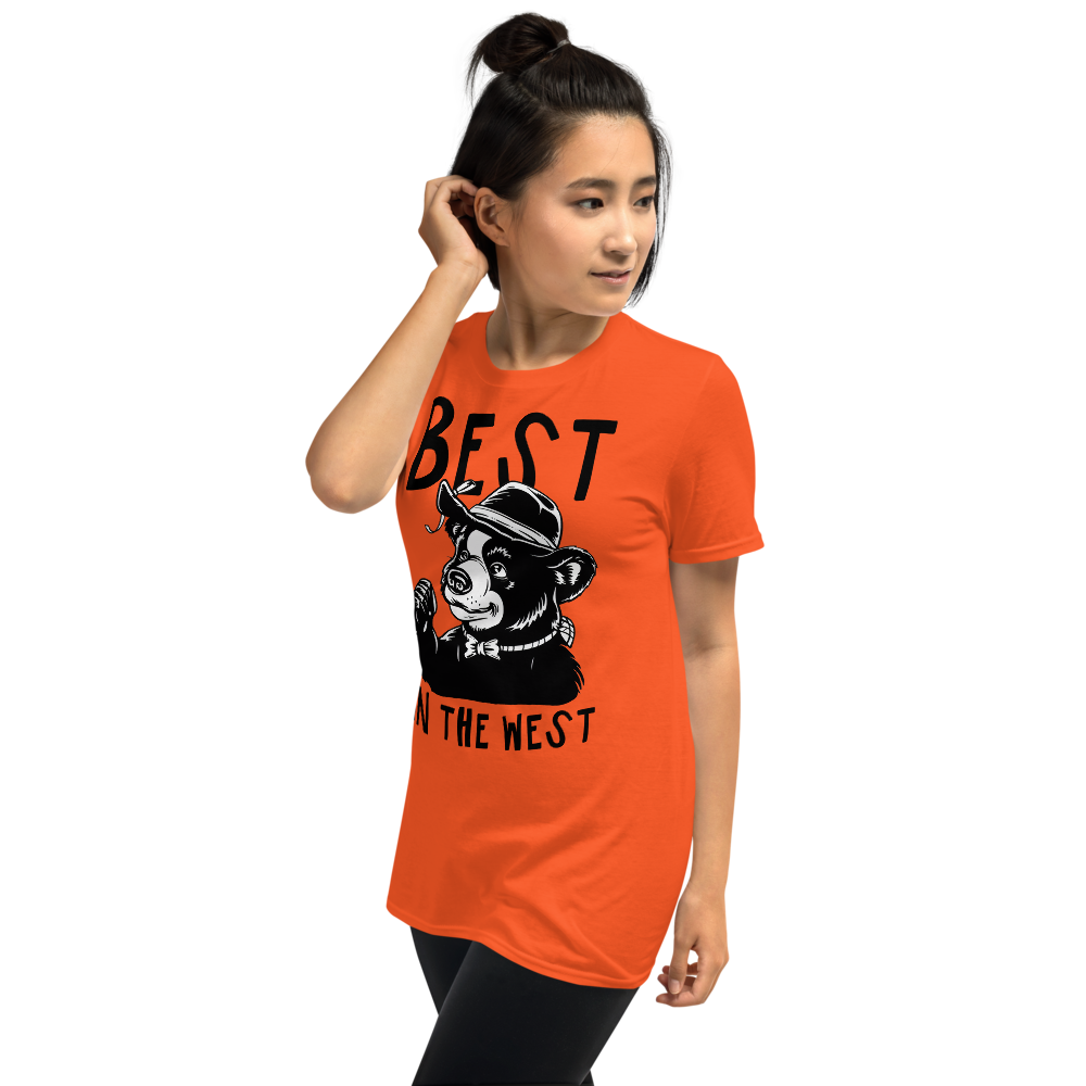 Short-Sleeve Unisex T-Shirt – Best in the West (Orange) Item image 8