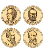 2011 - D Presidential Dollar 4 Coin Set - Denver Mint - Fast Shipping - $17.82 CAD
