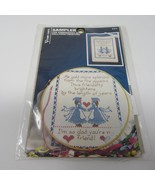 Vintage Vogart Craft Sampler Stampled Cross Stitch Canvas Friendship 8761K - $9.89