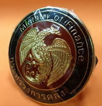 Thailand Ministry of Finance Car Badge Metal Collectible - $46.40
