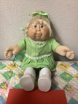 Vintage Cabbage Patch Kid Head Mold #11 Tongue Out Cornsilk Hair OK Fact... - £195.78 GBP