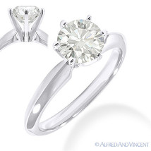 Forever Brilliant Round Cut Moissanite 14k White Gold Solitaire Engagement Ring - £467.19 GBP+