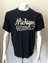 University of Michigan Wolverines Men&#39;s Blue Crew Neck T Shirt Size Medium - $7.92