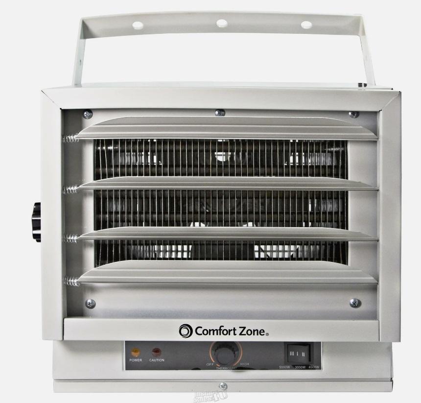 Comfort Zone 5000 Watts Heater Forced Air Industrial Ceiling Mounted Har... - $79.79