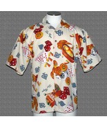 VTG &quot;Passion&quot; Las Vegas Gambling Casino Cards Craps Colorful Shirt Men&#39;s... - $32.99