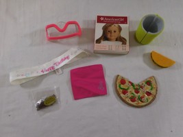 American Girl Take the Cake Birthday Outfit headband + Taco and Pizza + Earrings - £16.34 GBP