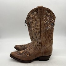 Shyanne Maisie Floral Western Boot Brown Women&#39;s Size 7.5 M - £70.41 GBP