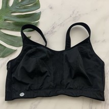 Livi Active Low Impact Sports Bra Size 38 G Black No Wire Workout Comfor... - $24.74