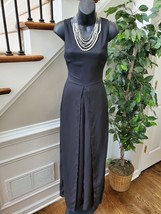 REHAB Solid Black Polyester Sleeveless Scoop Neck Casual Jumpsuits Size S - $45.00