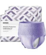Solimo Incontinence &amp; Postpartum Underwear for Women  2XL 42 Count 3PK o... - £31.75 GBP