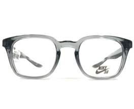 Nike Sb Eyeglasses Frames 7114 060 Gray Clear Square Full Rim 48-22-145 - £67.26 GBP