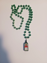 JAGERMEISTER ORIGINAL Mardi Gras Beads Bottle Necklace RARE 38&quot; chain Jager - $9.49