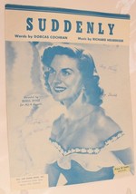 Vintage Suddenly Sheet Music 1953 Hill and Range - $4.94