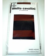 EMILIO CAVALLINI Firenze KNEE HIGHS Hosiery STRIPE Spice Navy ITALY 20/8... - $90.34 CAD
