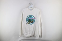 Vtg 90s Mens XL Six Flags Great America Iron Wolf Demon Shockwave Sweatshirt USA - £61.05 GBP