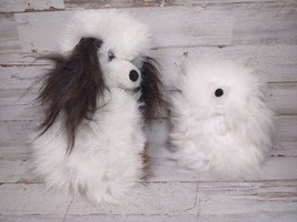 Vintage Mohair Long Fur Dog and Teddy Bear Toys Stuffed Animals Poodle Shepherd - £67.94 GBP