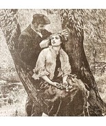 Robin And I Wood Engraving 1889 Victorian Path Of Life Lovers Ephemera D... - $552.13 MXN