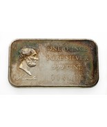 1972 Abramo Lincoln Di Madison Mint 1 Oz. Argento US PRESIDENT Art Bar C... - $181.09 CAD