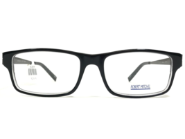 Robert Mitchel Eyeglasses Frames RM5006 BK Black Gray Clear Rectangle 53-16-140 - £51.26 GBP