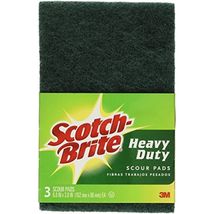 3M Scotch-Brite 223 Heavy Duty Scour Pad, 6" X 3.8", 3-Pack - $7.95