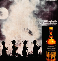 1970 Seagram&quot;s 100 Pipers Advertisement Scottish Pipers Scotch Whisky F15P - $24.99