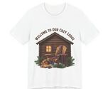 Cozy Lodge Cabin Art Tee | cabin vibes shirt, mountain silhouette design - $23.99+