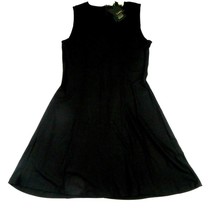 NWT- DALIA Black Fit and Flare Sleeveless knit Dress Size Small - £25.95 GBP