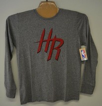 Majestic Threads Mens NBA Houston Rockets Triblend Long Sleeve Tee Grey -Pick Sz - £11.80 GBP