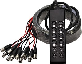 50 Feet Of 8 Channel Low Profile Xlr Send Sub Snake Cable And Xlr Splitter Cable - £134.76 GBP