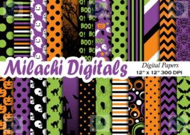 Haunted Elegance: Premium Halloween Digital Paper Collection - £1.58 GBP