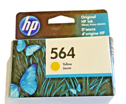 Printer Ink HP 564 Yellow Cartridge OfficeJet 4610 4620 4622 Exp. 5/2022 Genuine - $12.07