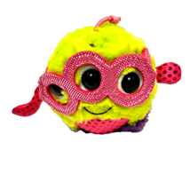 Aurora 3 Eyed 5 Inch Mini Plush Monster Stuffed Animal Sparkle Multicolor - £10.16 GBP