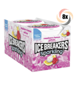Full Box 8x Tins Ice Breakers Sparkling Raspberry Lemon Seltzer Flavor |... - $44.63 CAD
