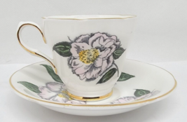 Demitasse Teacup Saucer Bellingrath Gardens Bessie Morse Royal Grafton CAMELLIA - £62.57 GBP