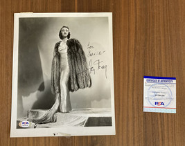 Movie Star Fay Wray Photo Signed Autographed Photograph PSA Authenticate - £589.76 GBP