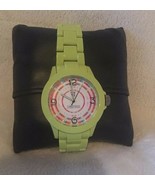 Timepieces by Randy Jackson SPORT Round LIME Multicolor Dial SWISS Watch... - £54.14 GBP