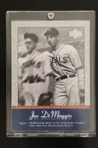 2001 UD Baseball Card Pinstripe Exclusive JOE DIMAGGIO JD3 San Francisco Seals - £6.66 GBP