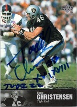 Todd Christensen Signed 1997 Upper Deck Legends Autographed Los Angeles Raiders - £15.47 GBP