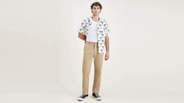 Dockers Mens Straight Fit Smart 360 Flex Linen-Blend Chino Pants Khaki-3... - $34.99