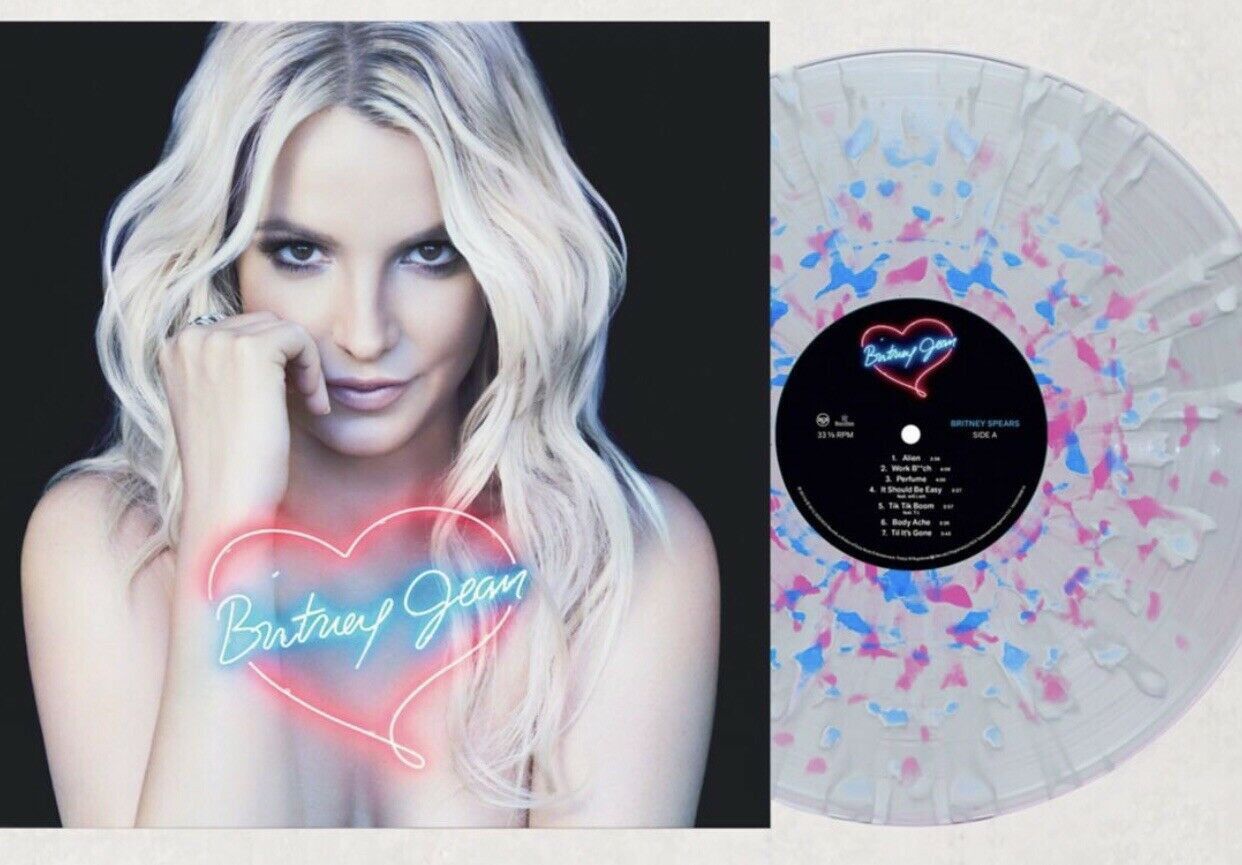 Primary image for BRITNEY SPEARS BRITNEY JEAN VINYL NEW! LIMITED CLEAR W/ BLUE PINK LP! WORK B!TCH